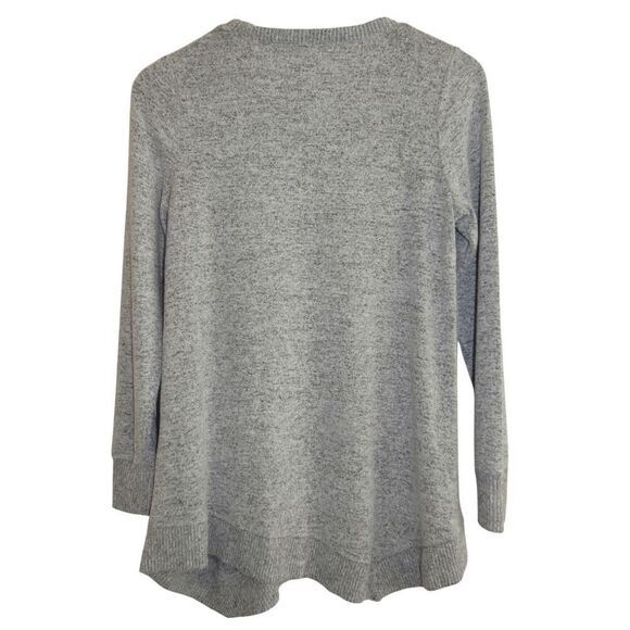 Studio 1886 Ruffled Gray Tunic Sweater Sz XS - Picture 4 of 4